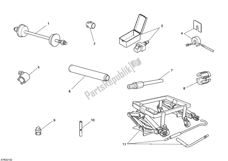 All parts for the Workshop Service Tools, Frame of the Ducati Monster 696 USA 2008